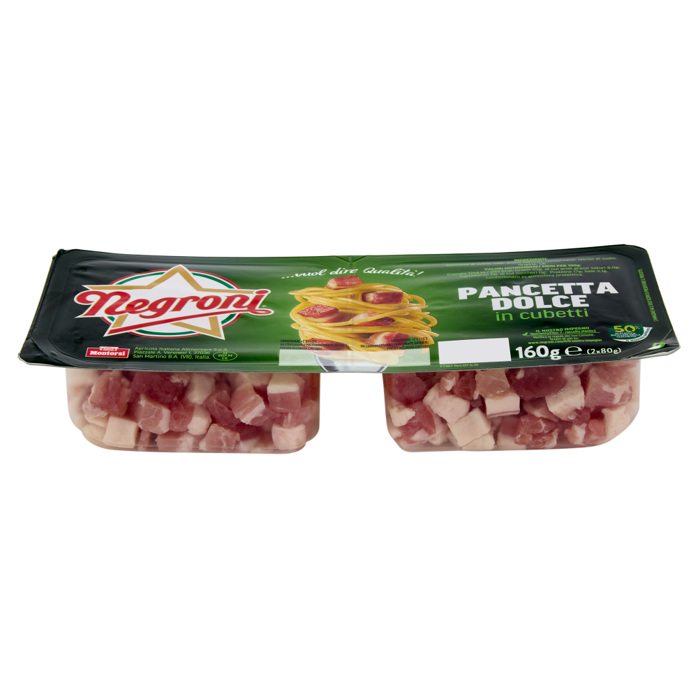 Negroni Pancetta Dolce in cubetti 2 x 80 g Carrefour