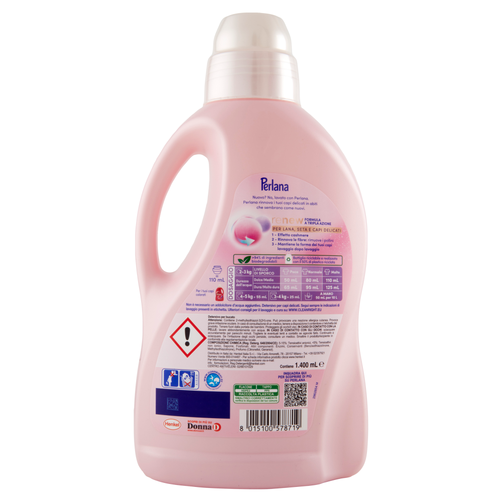 PERLANA Detersivo Delicati 28 lavaggi 1.400 mL