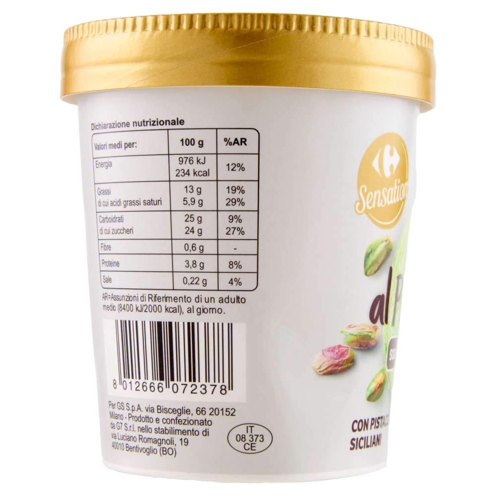Carrefour Sensation Gelato al Pistacchio 300 g