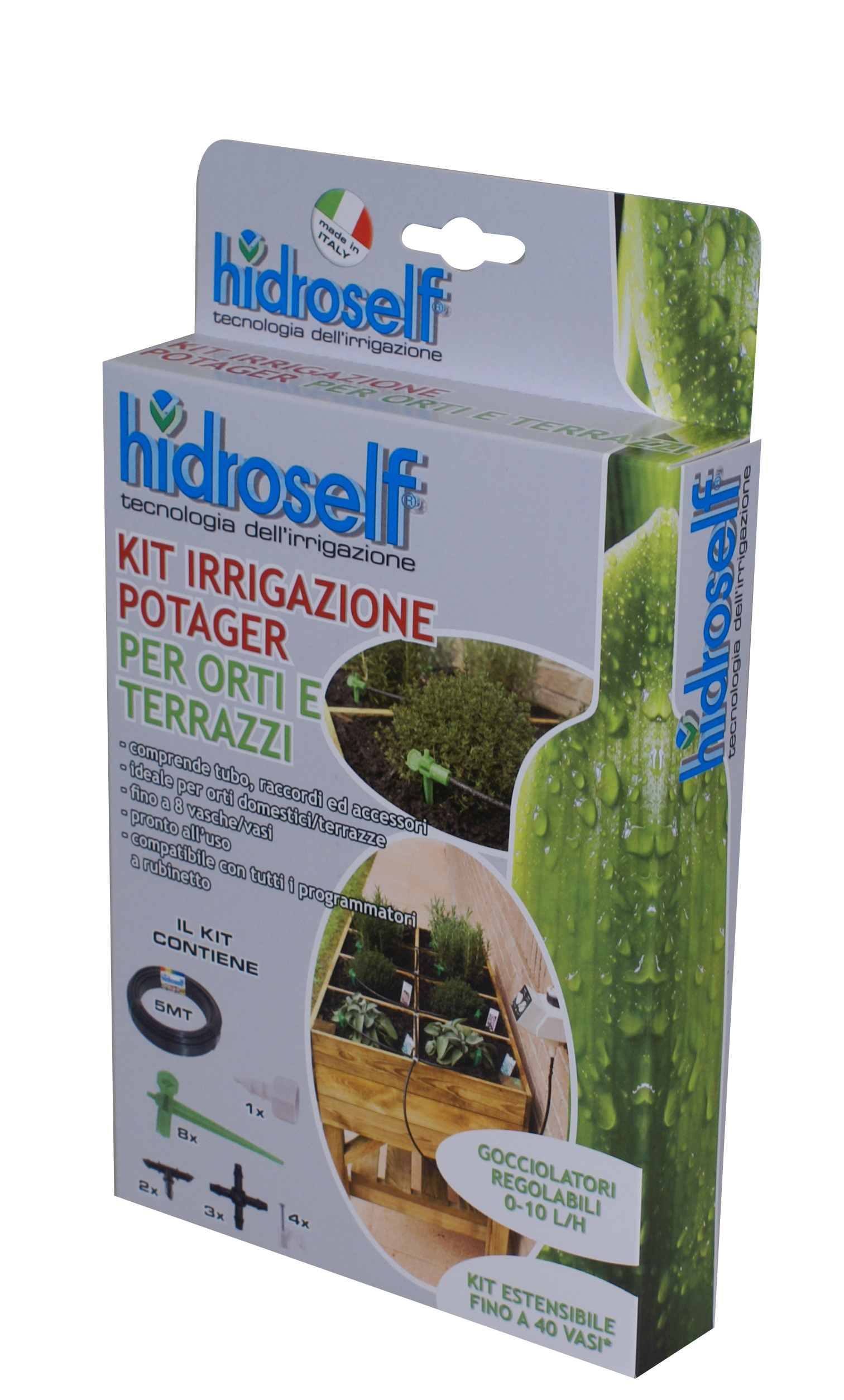 Hidroself Kit microirrigazione fino a 8 gocciolatori