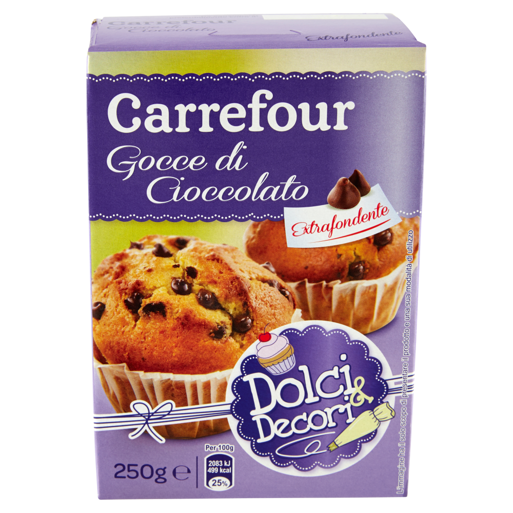 Carrefour Dolci & Decori Gocce di Cioccolato Extrafondente 250 g