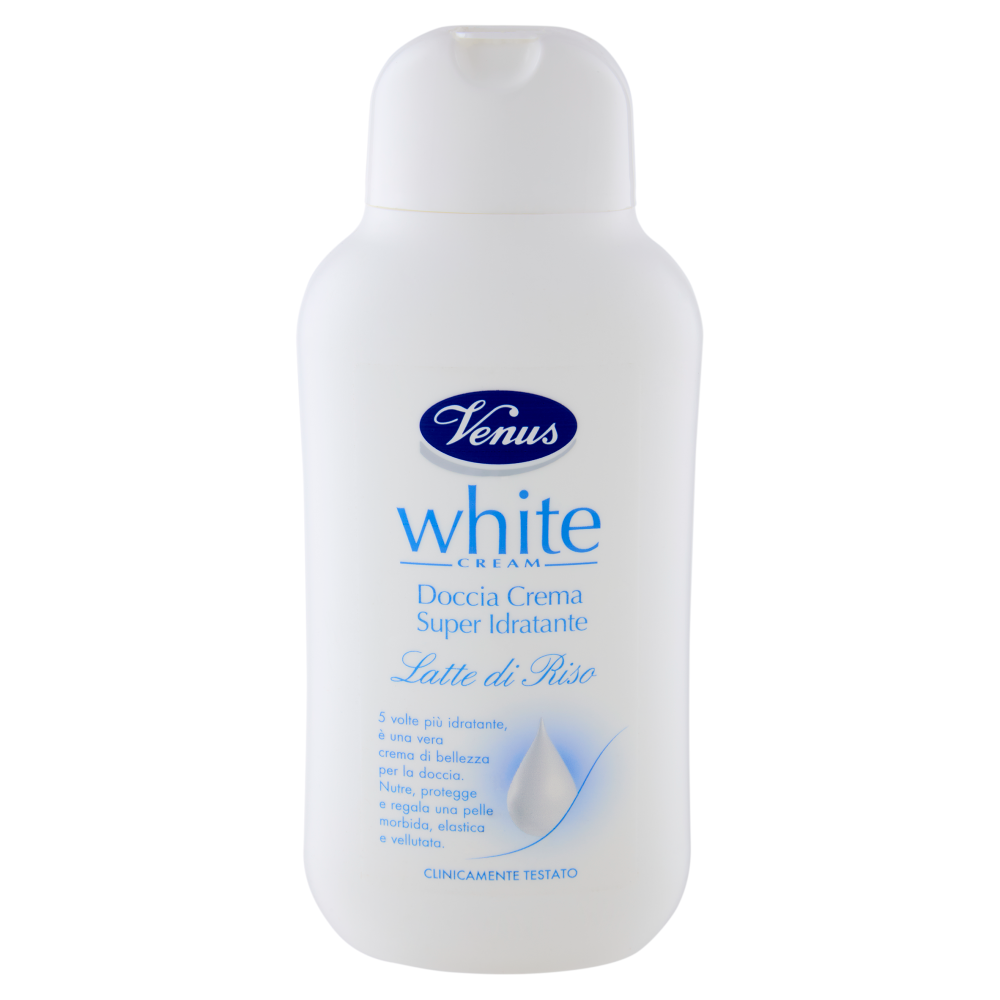 Venus White Cream Doccia Crema Super Idratante Latte di Riso 250 mL + 50 mL