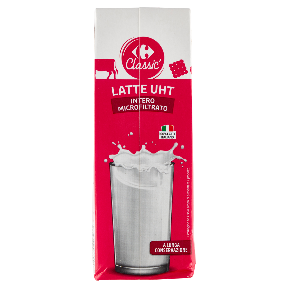 Carrefour Classic Latte UHT Intero Microfiltrato 1000 ml