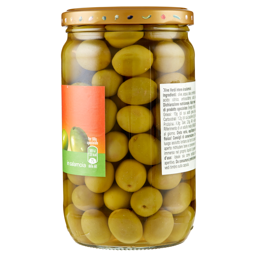 Carrefour Olive Verdi Intere in salamoia 700 g