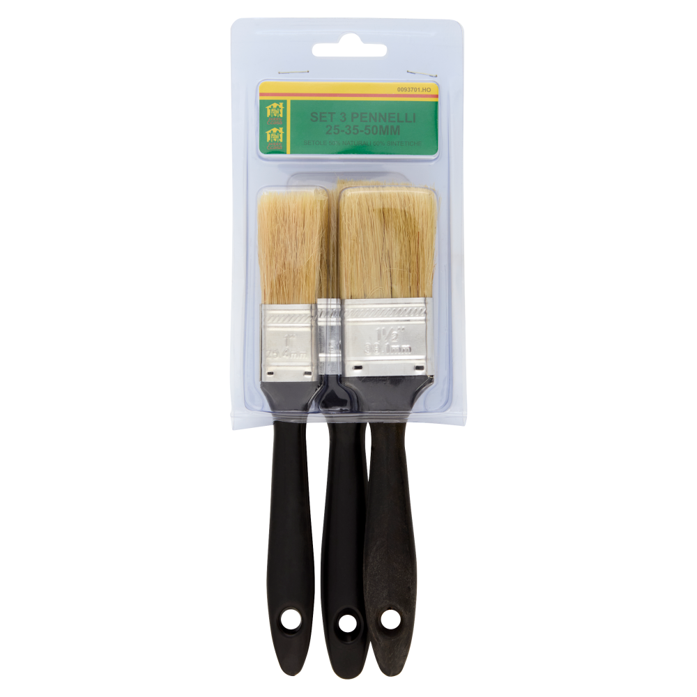 Fai hobby&casa Set 3 Pennelli 25-35-50mm