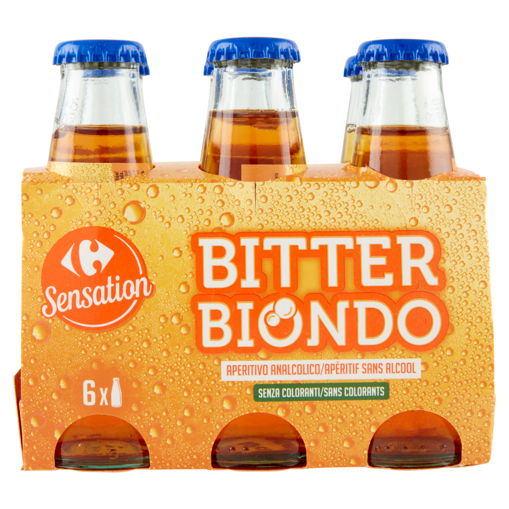 Carrefour Sensation Bitter Biondo 6 x 100 ml