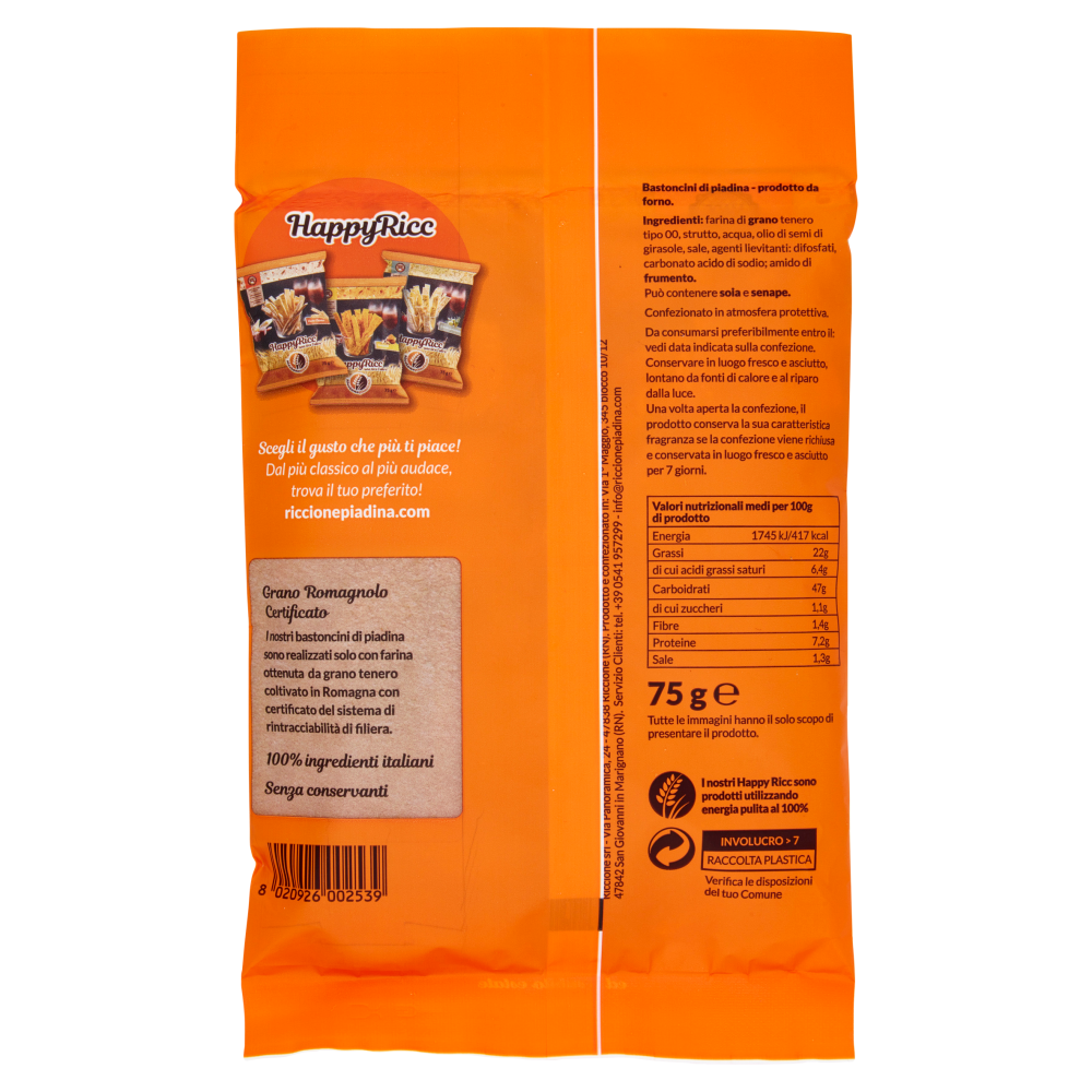 Riccionepiadina HappyRicc Gusto Classico 75 g