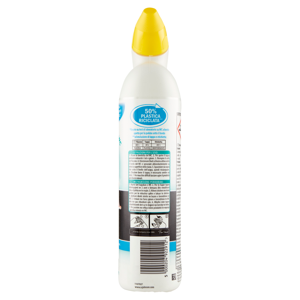Duck WC Gel Candeggina - Liquido per WC, Fragranza Marine, 750 ml