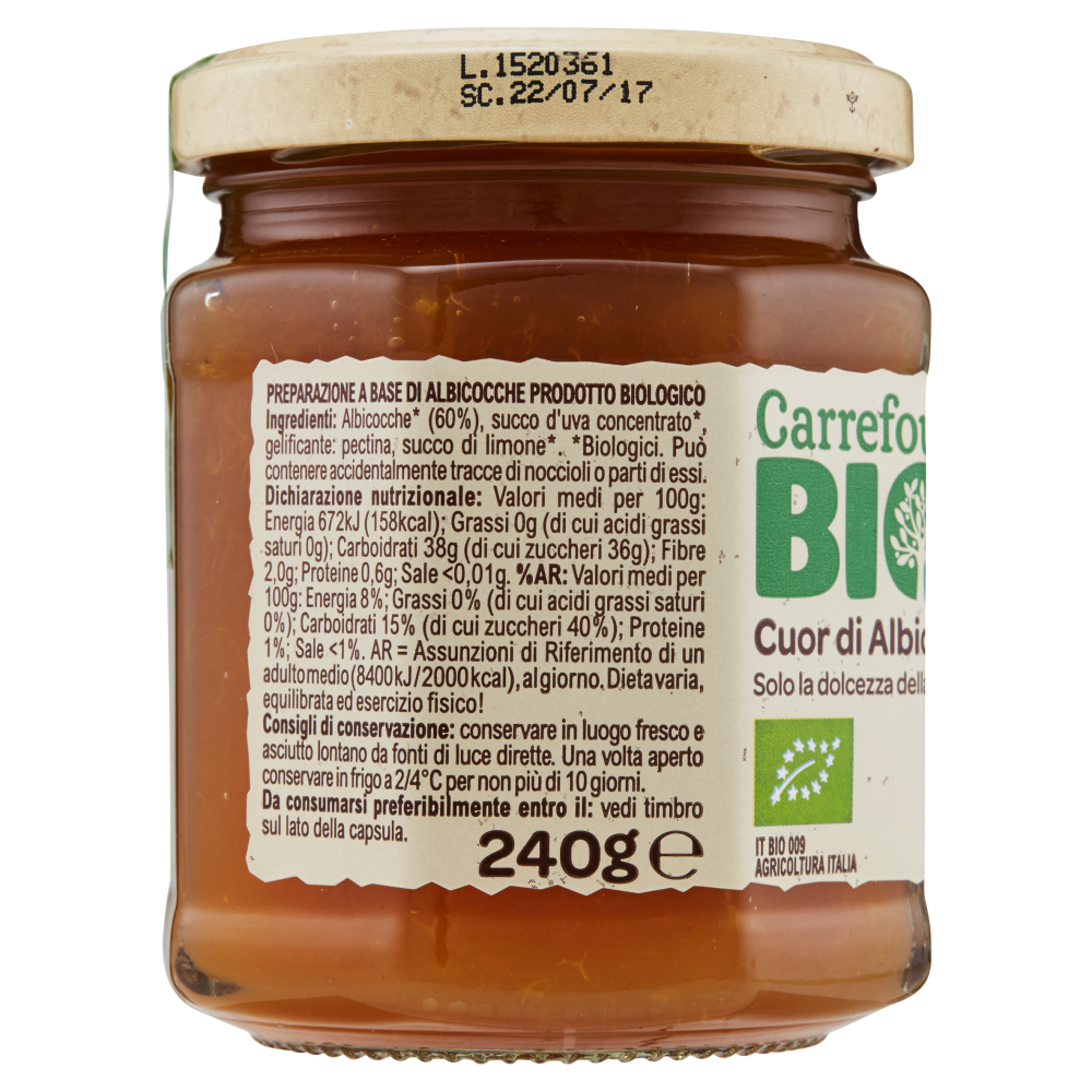 Carrefour Bio Cuor di Albicocca 240 g