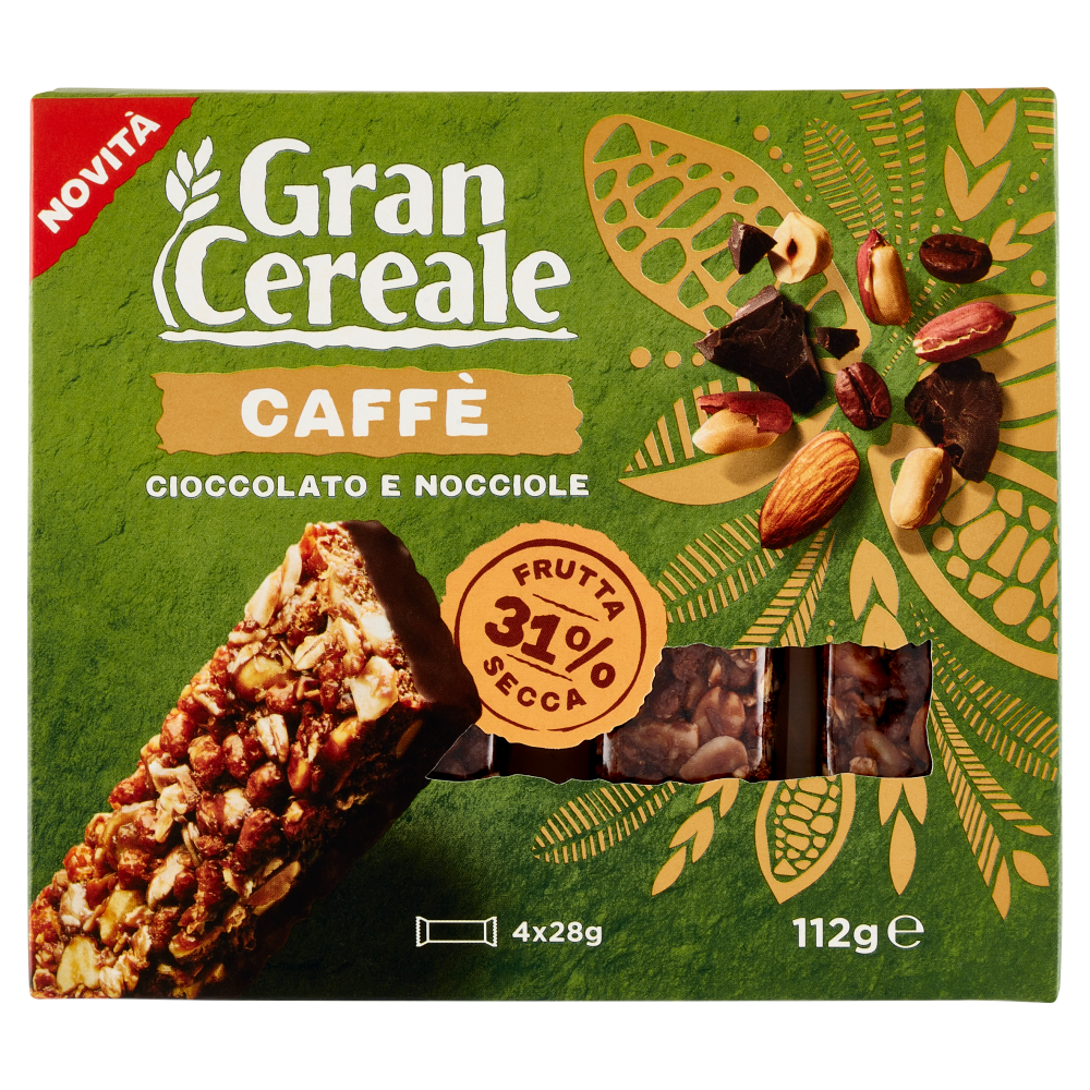 Grancereale Barrette frutta secca caffè 112g
