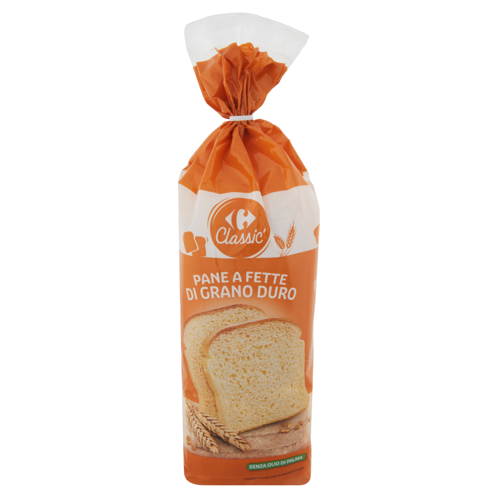 Carrefour Classic Pane a Fette di Grano Duro 400 g