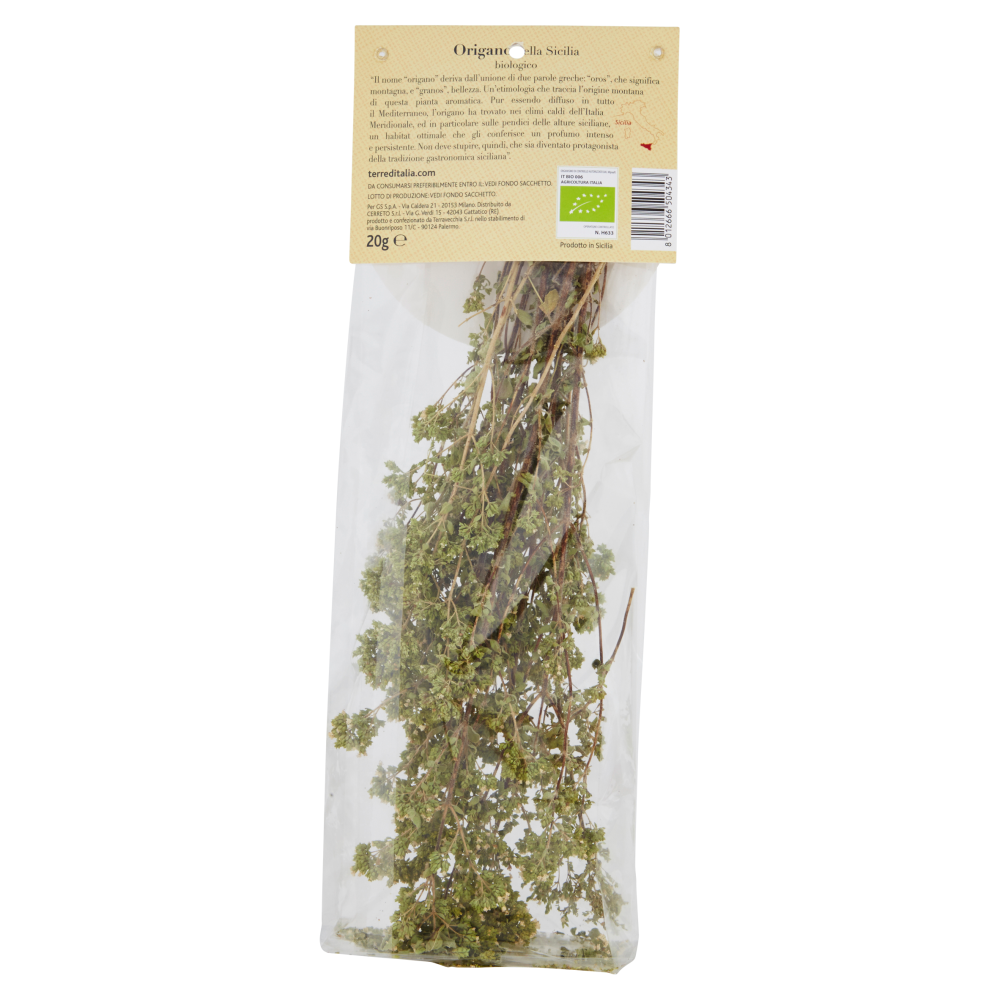 Terre d'Italia Origano della Sicilia biologico 20 g