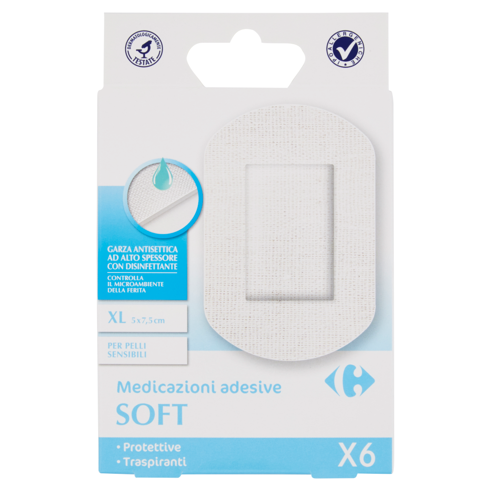 Carrefour Soft Medicazioni adesive XL 6 pz