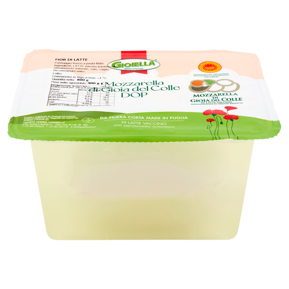 Gioiella Mozzarella di Gioia del Colle DOP Fior di Latte 400 g