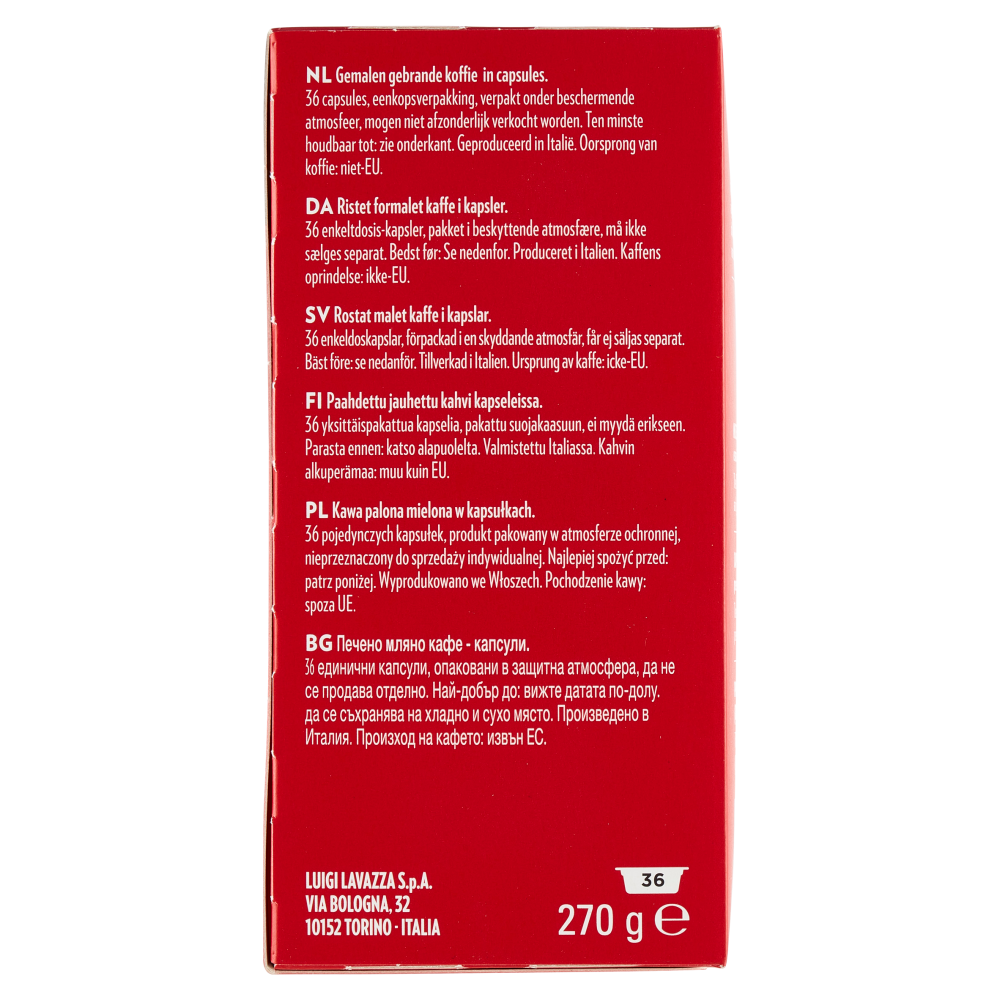 Lavazza A Modo Mio Espresso Passionale 36 Capsule 270 g