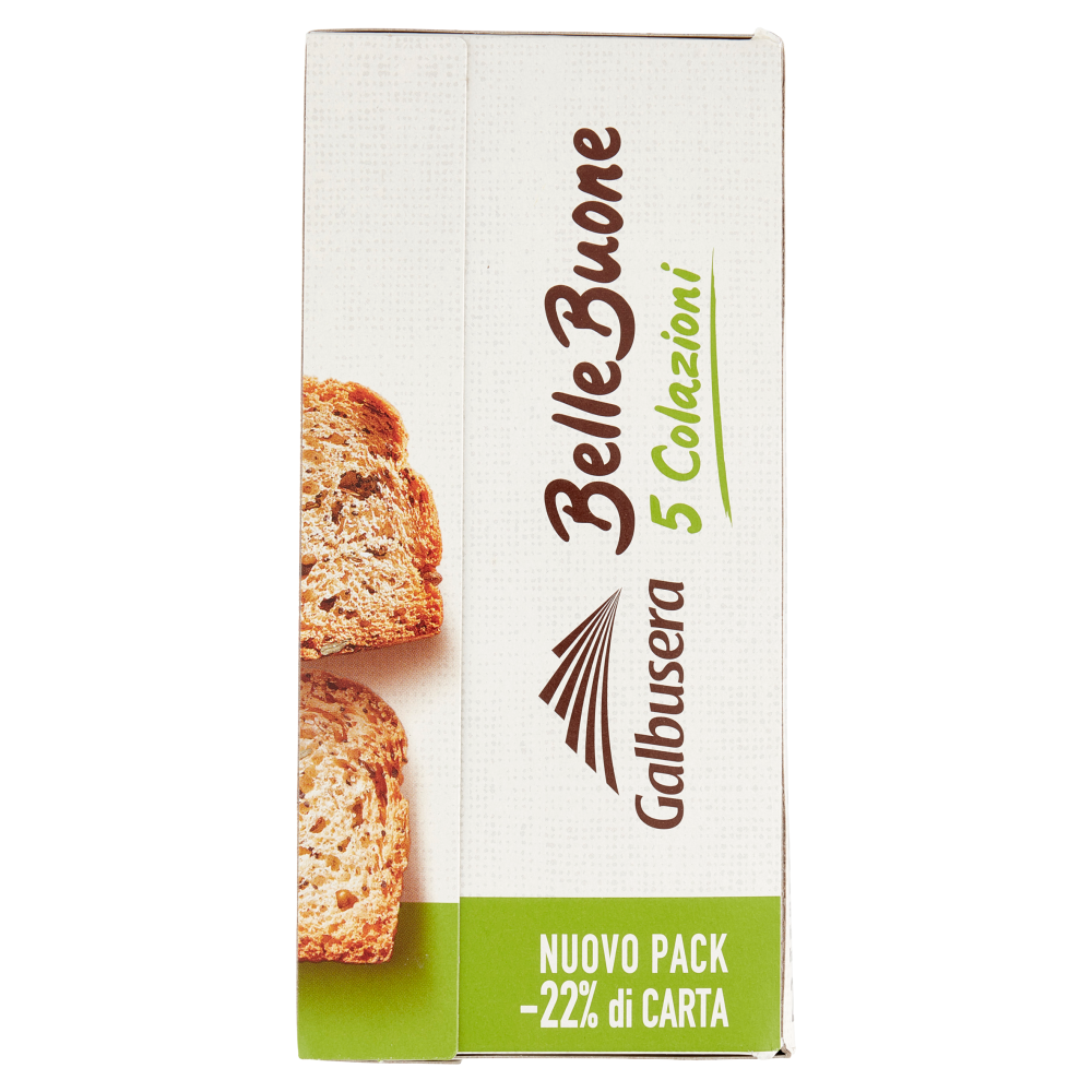 Galbusera BelleBuone 5 Colazioni Semi di papavero semi di girasole, zucca e lino 5 x 40 g