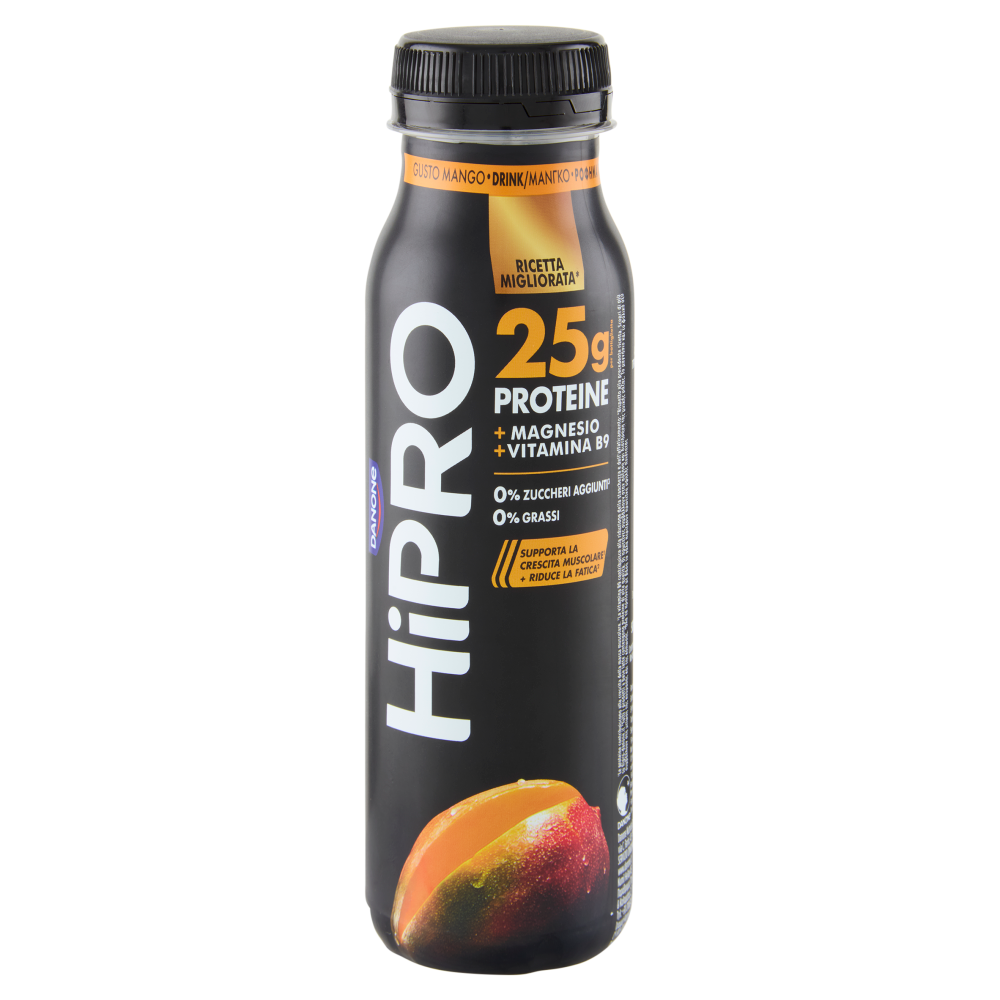 HiPRO Drink Mango,25g Proteine,0% grassi,con Magnesio&Vit B9, senza lattosio, 300g