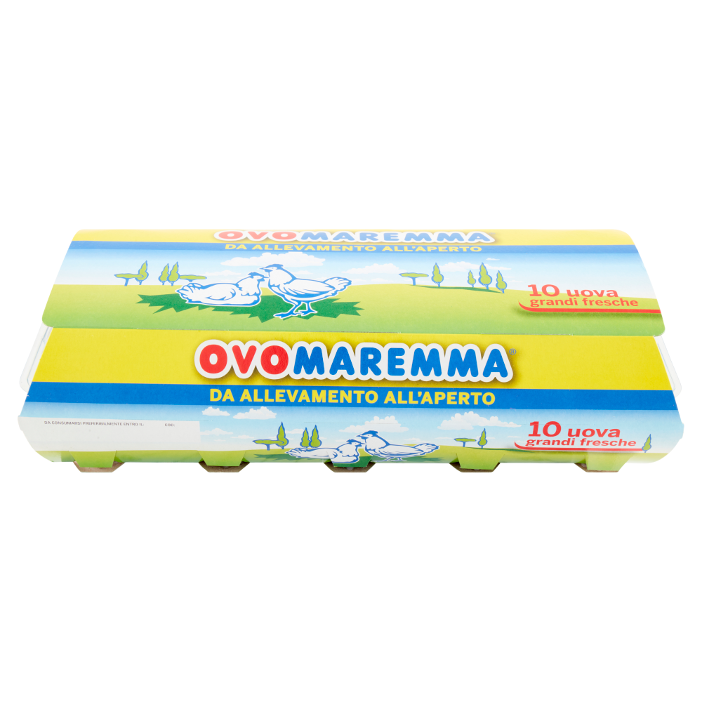 Ovomaremma 10 uova grandi fresche da Allevamento all'Aperto
