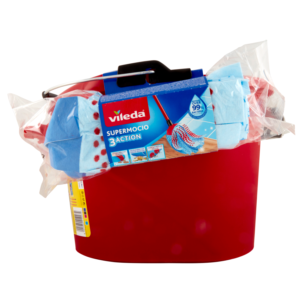 Vileda Supermocio Torsion Power + Manico 3pz +  Supermocio 3Action