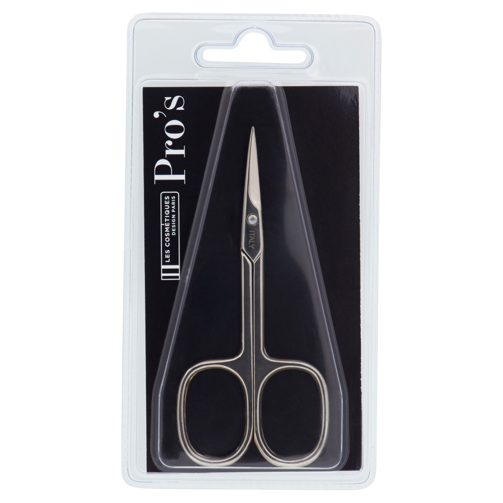 Pro's Forbici Pelli Punta Curva in Acciaio Nichelato