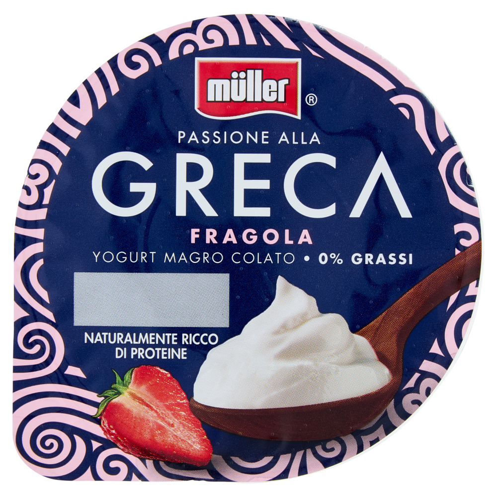 m&uuml;ller Passione alla Greca Yogurt Magro Colato Fragola 150 g