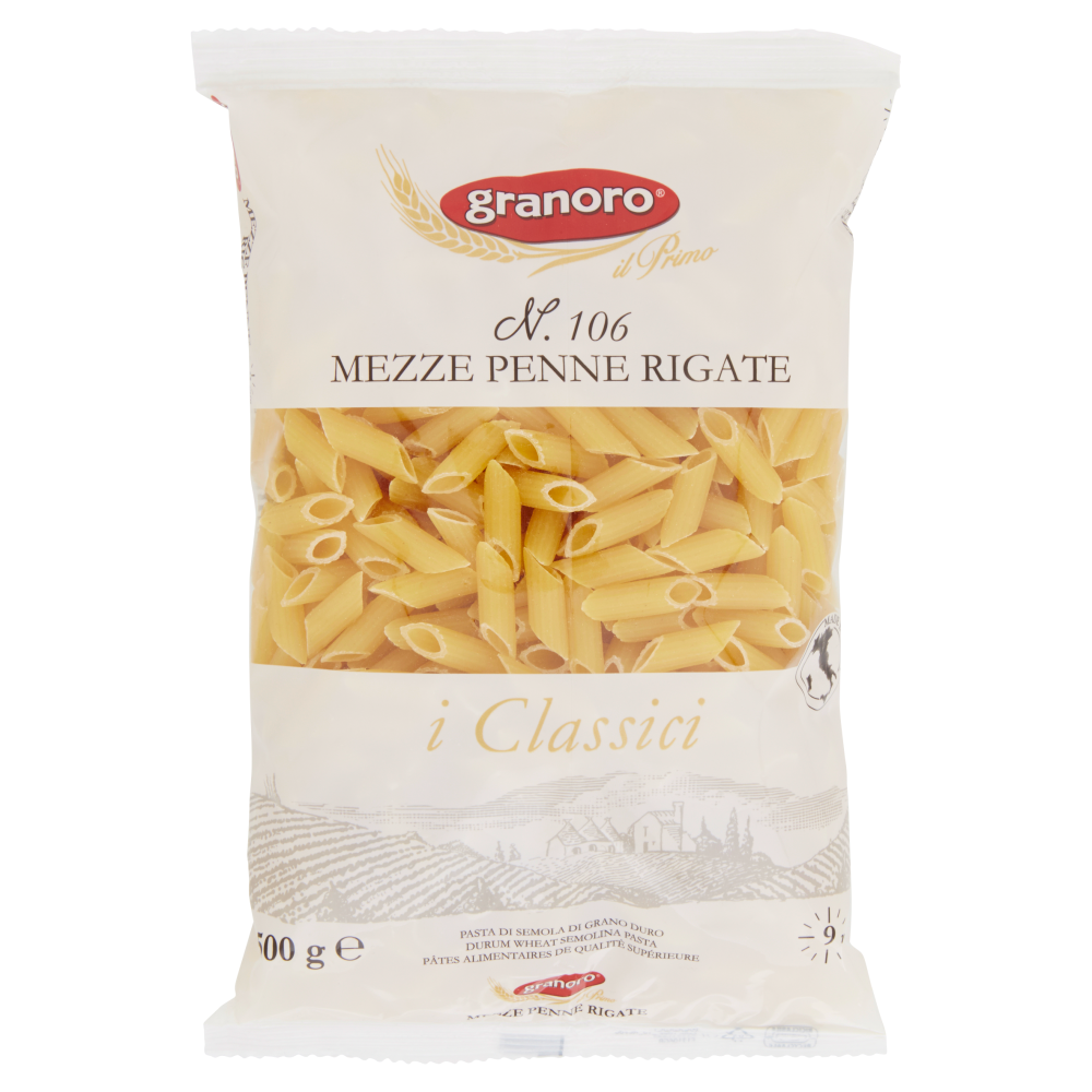 granoro i Classici N. 106 Mezze Penne Rigate 500 g