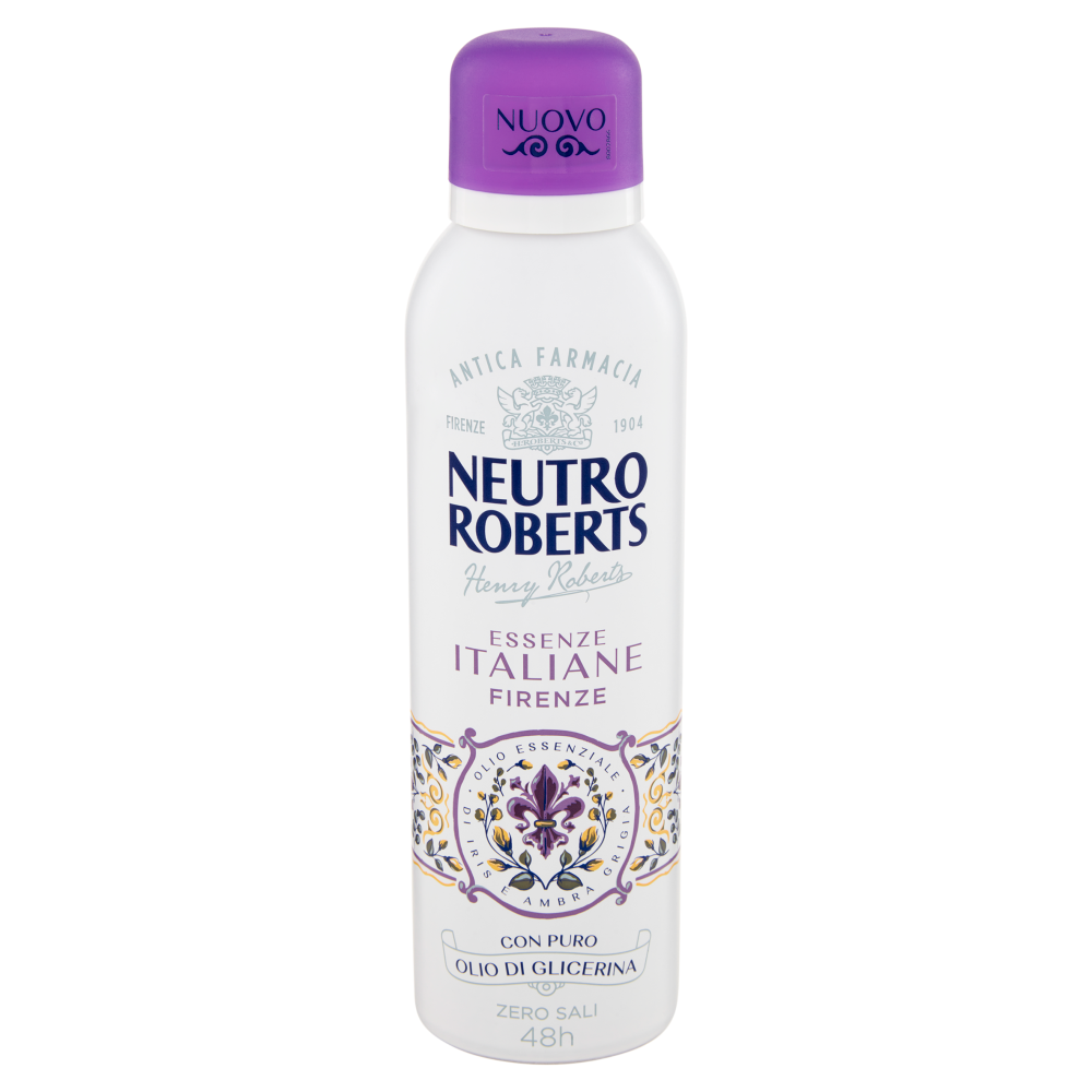 Neutro Roberts Essenze Italiane Firenze Olio Essenziale di Iris e Ambra Grigia 200 ml