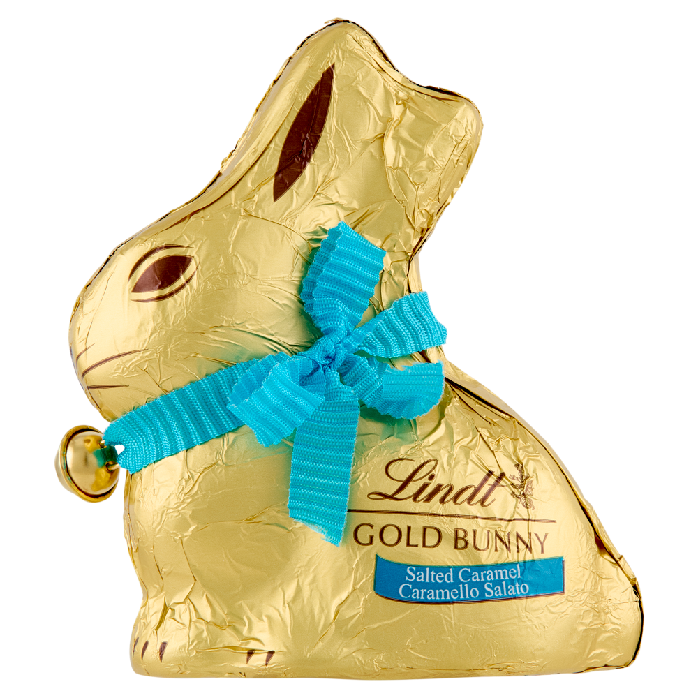 Lindt Gold Bunny Coniglietto Pasqua Cioccolato al latte e caramello salato 100 g