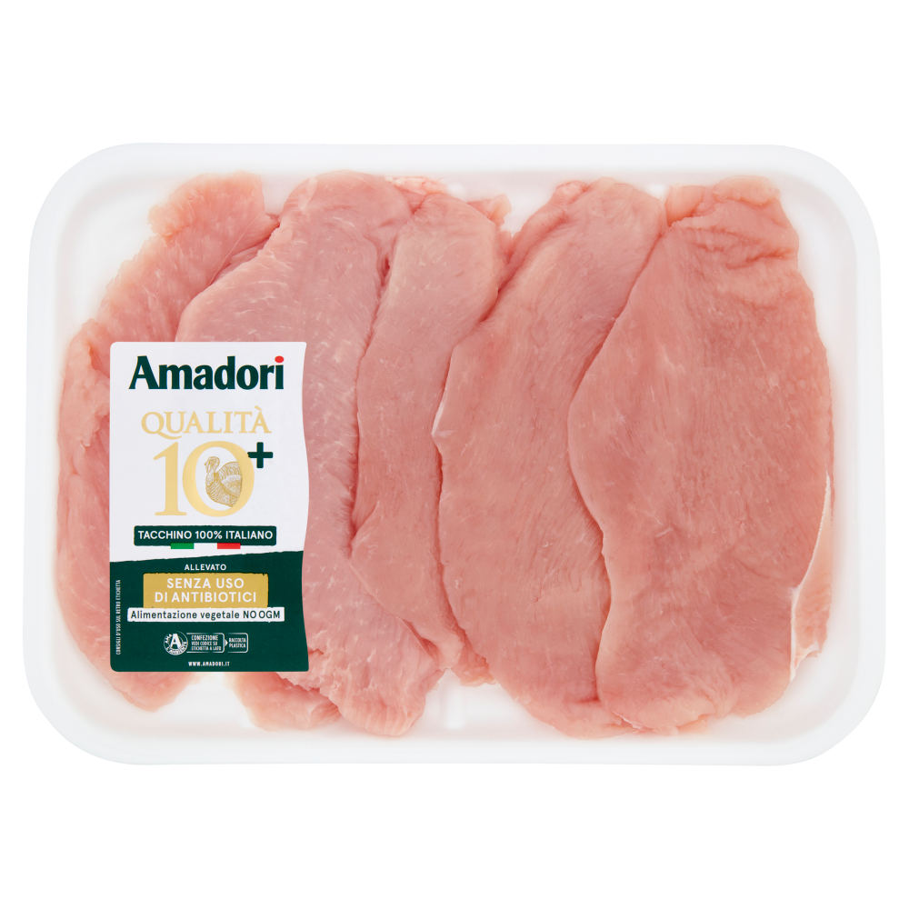 Amadori Qualit&agrave; 10+ Fesa di Tacchino a Fette
