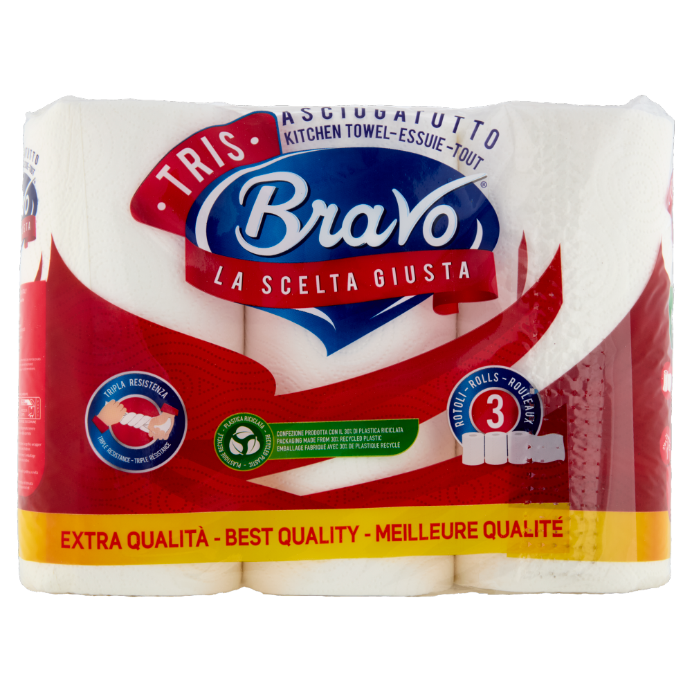 Bravo Tris Asciugatutto 3 pz