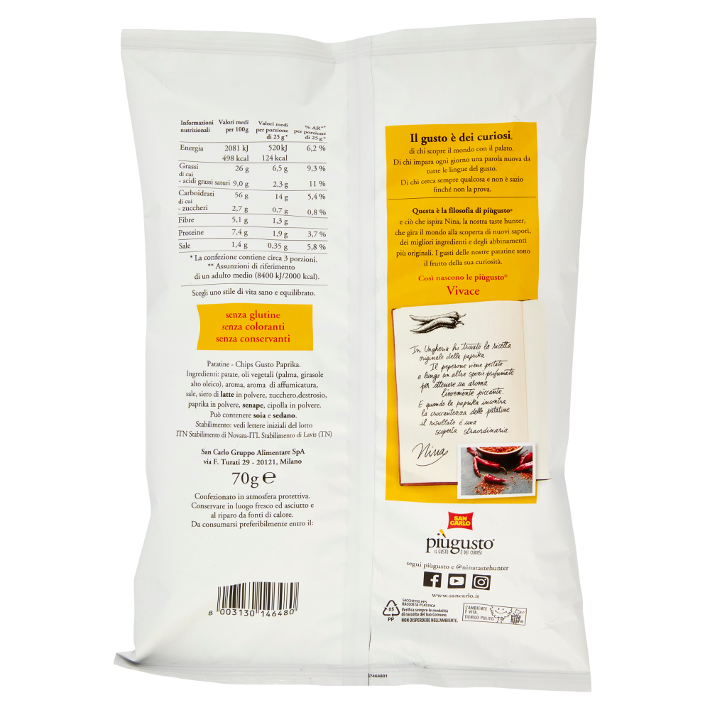 San Carlo piùgusto Vivace 70 g