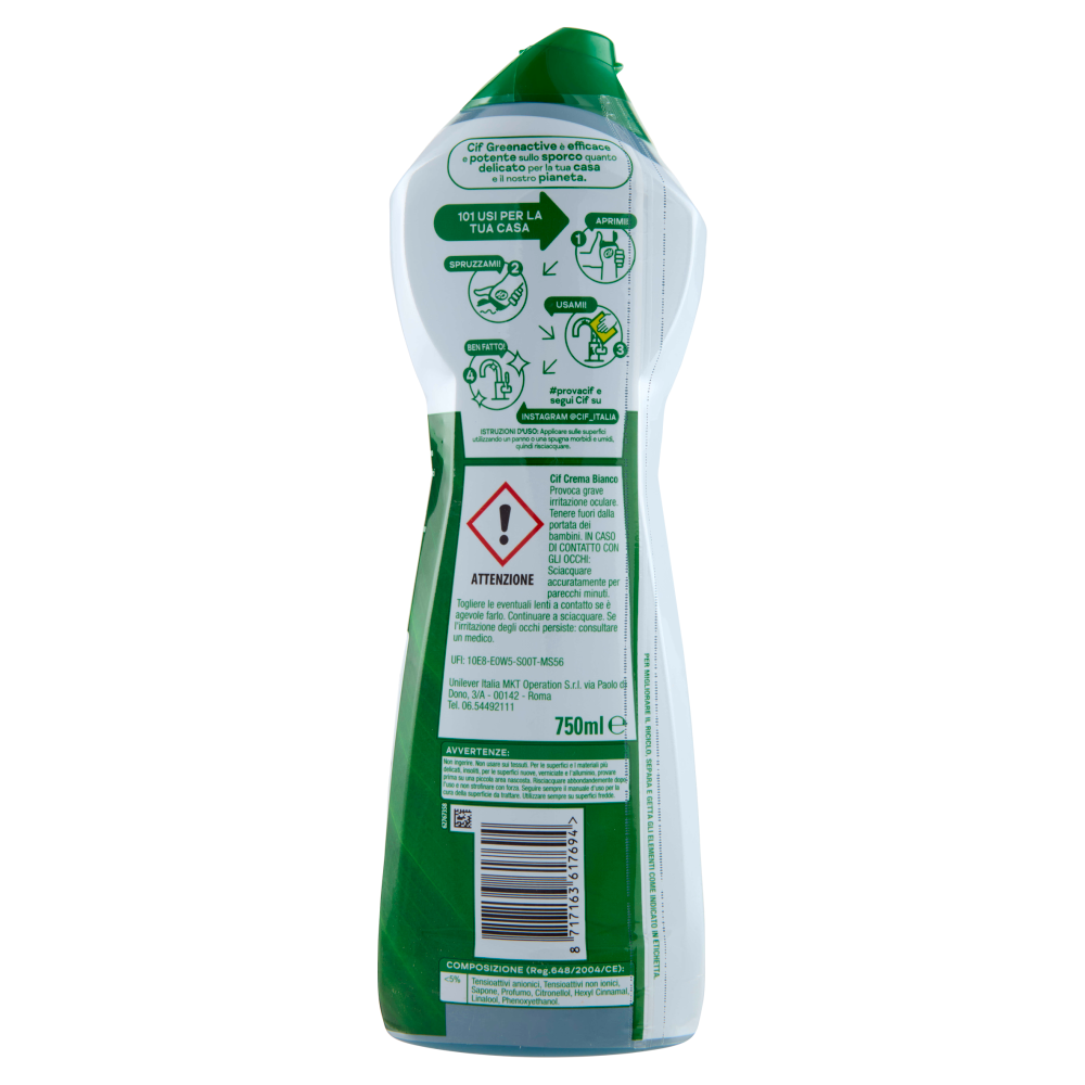 Cif Greenactive Crema 750 ml