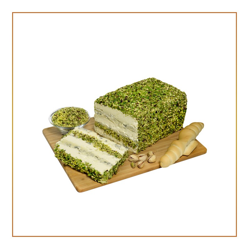 Torta zola e pistacchio da banco