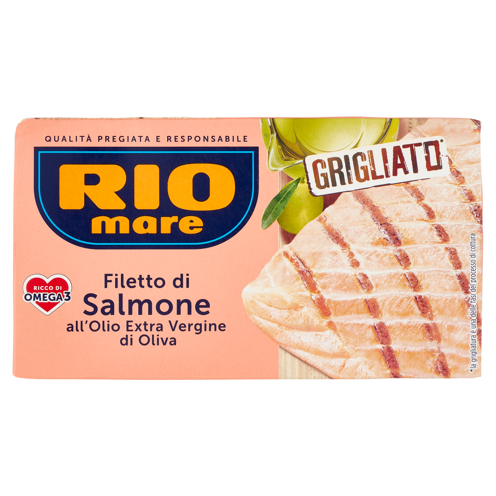 Rio mare Filetto di Salmone all'Olio Extra Vergine di Oliva Grigliato* 125 g
