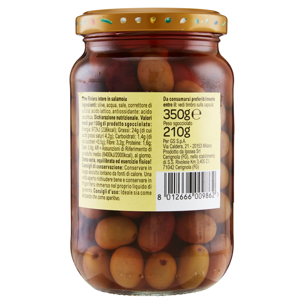 Carrefour Specialità Olive Riviera Intere 350 g