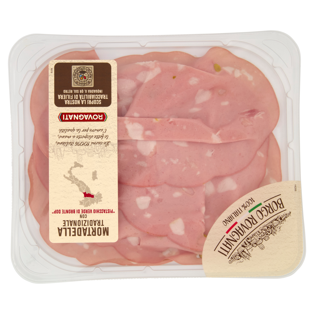 Borgo Rovagnati Mortadella Tradizionale con "Pistacchio Verde di Bronte DOP" 110 g