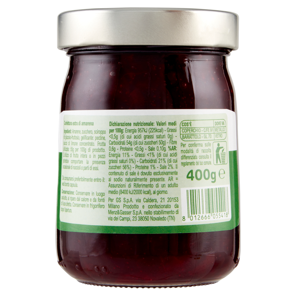 Carrefour Classic Confettura Extra di Amarena 400 g