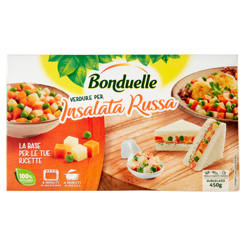 Bonduelle Verdure per Insalata Russa Surgelato 450 g