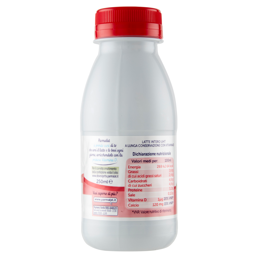 parmalat Bontà e Gusto con Vitamina D Latte Intero 100% Latte d'Italia 250 ml