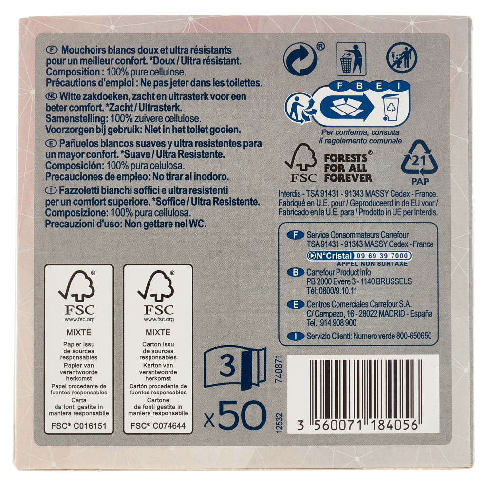 Fazzoletti 3 Velati By Amazon - 1080 Pezzi, 12 Confezioni, Morbidi E Dermatologicamente Testati - Foto 4