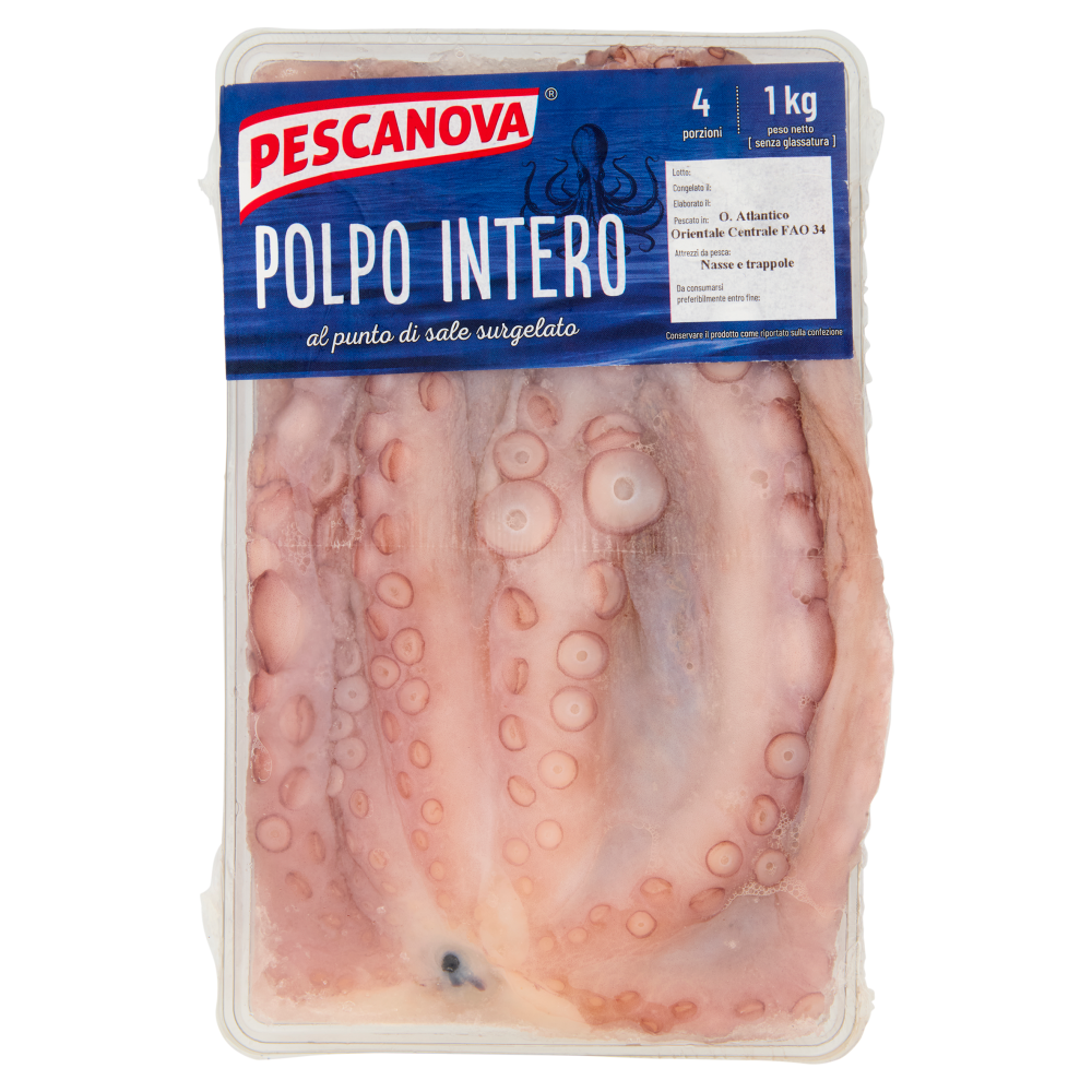 Pescanova Polpo Intero al punto di sale surgelato 1 kg