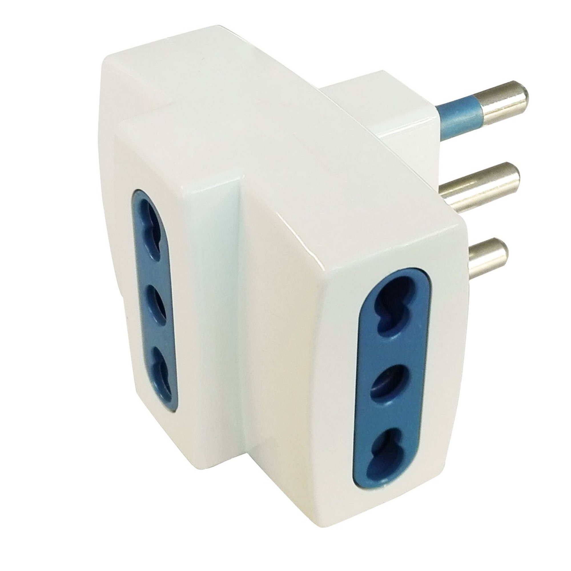 Carrefour Adattatore con spina 16A 2P+T e 3 prese bivalenti 10/16A 2P+T, IMQ, CE