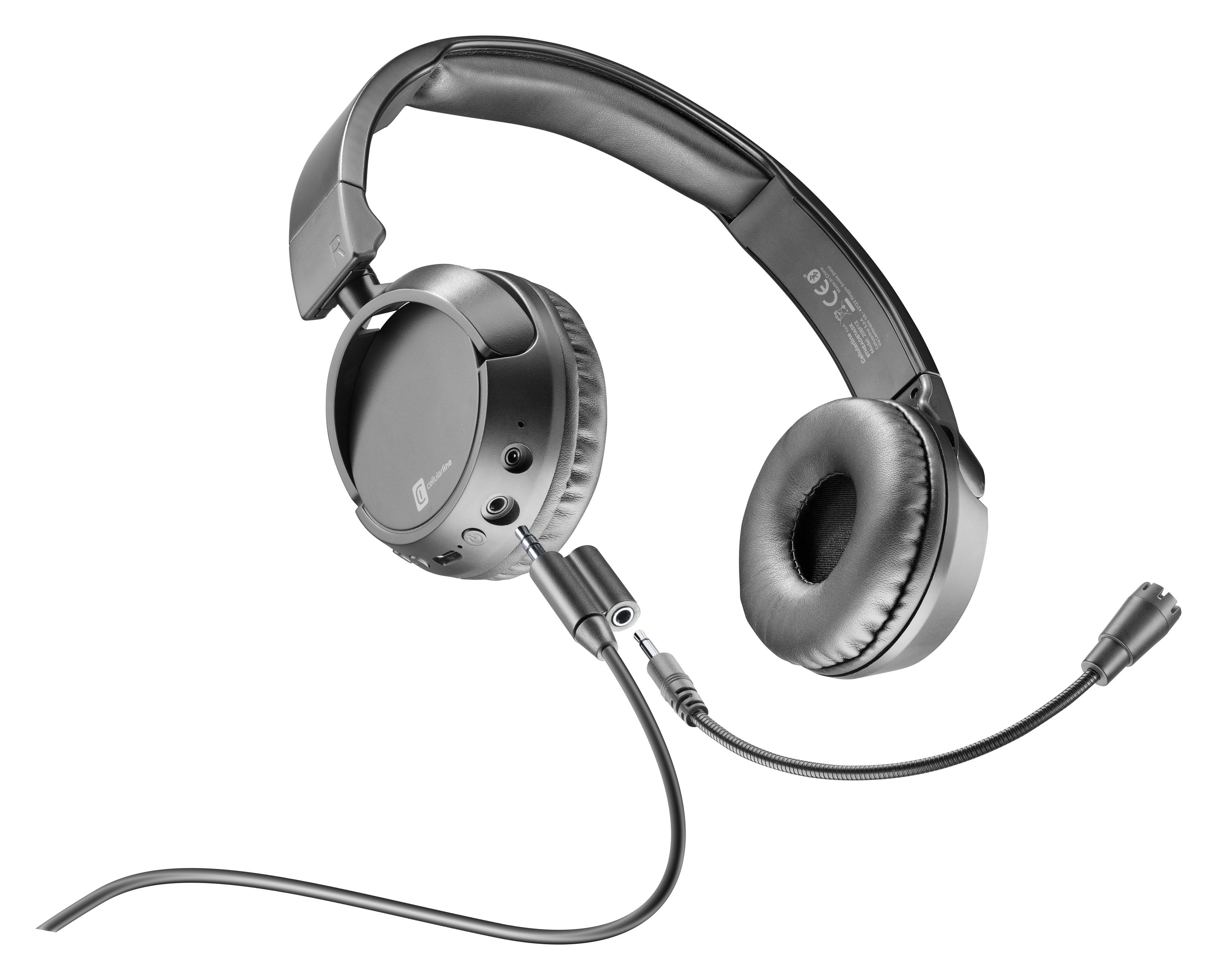 Cellularline HOME & OFFICE - TASK Cuffia con microfono rimovibile