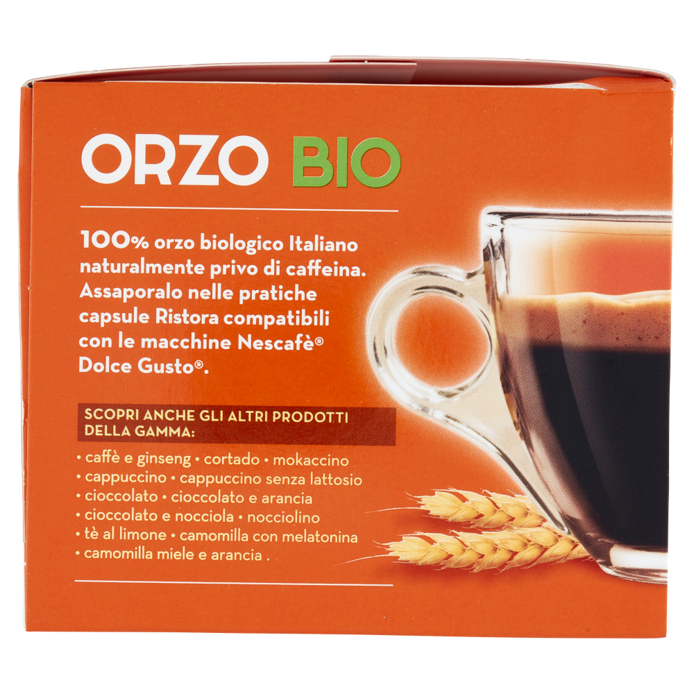 ristora Orzo Bio Capsule Compatibili con Macchine Nescafè Dolce Gusto 10 x 3 g