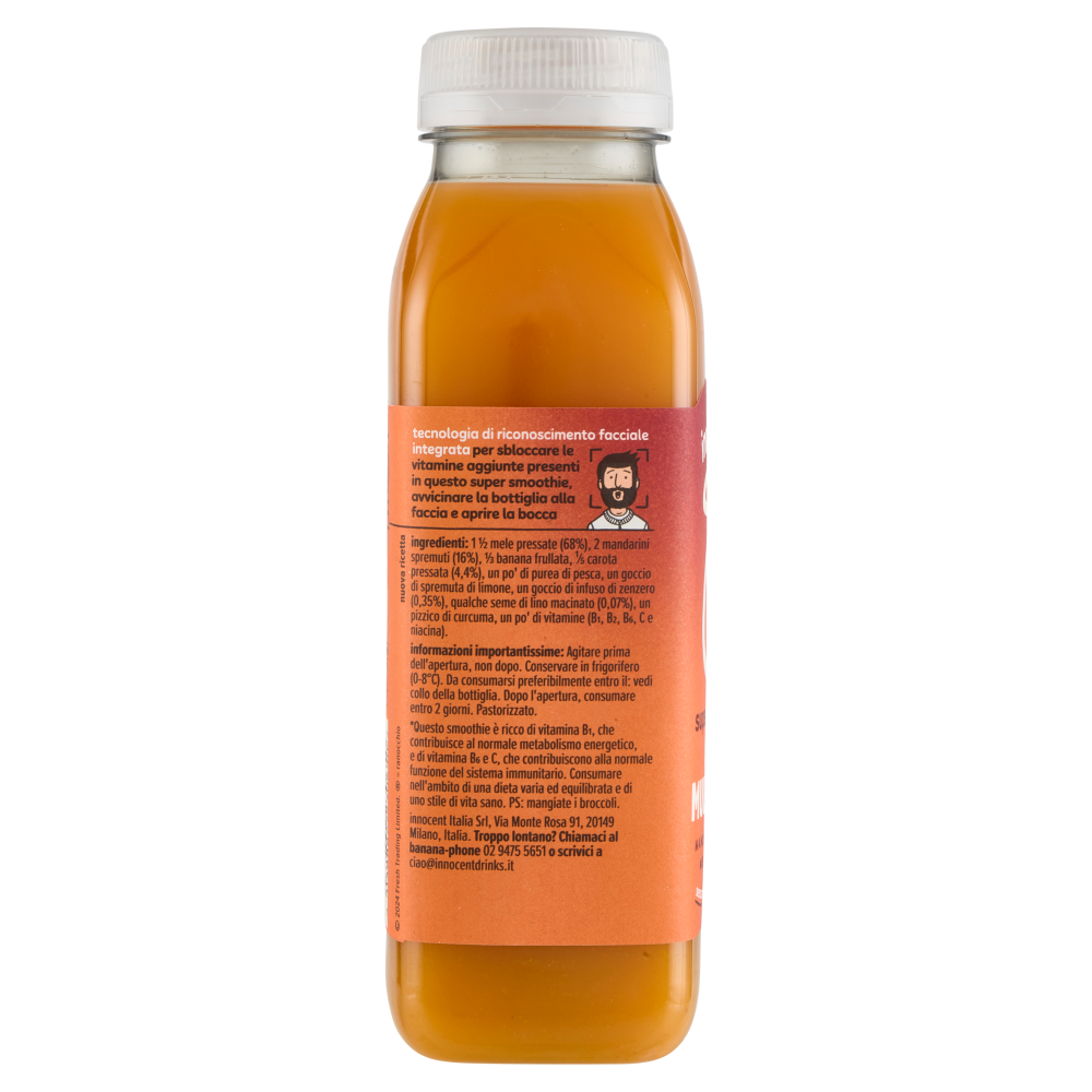 innocent super smoothie Difesa Multifrutti* Mandarino - Carota - Mela - Zenzero 300 ml
