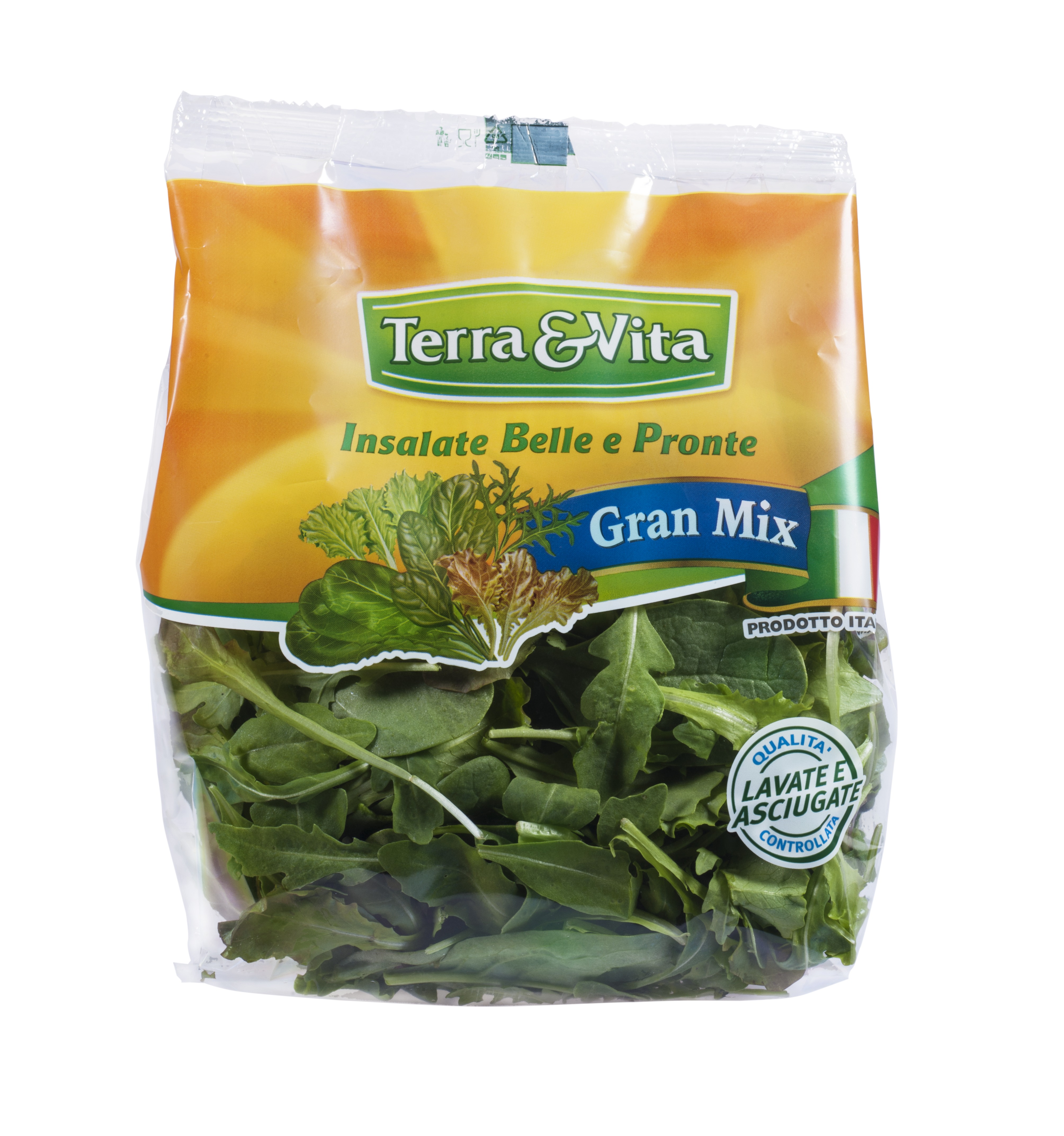 Lattughino tagliato e lavato