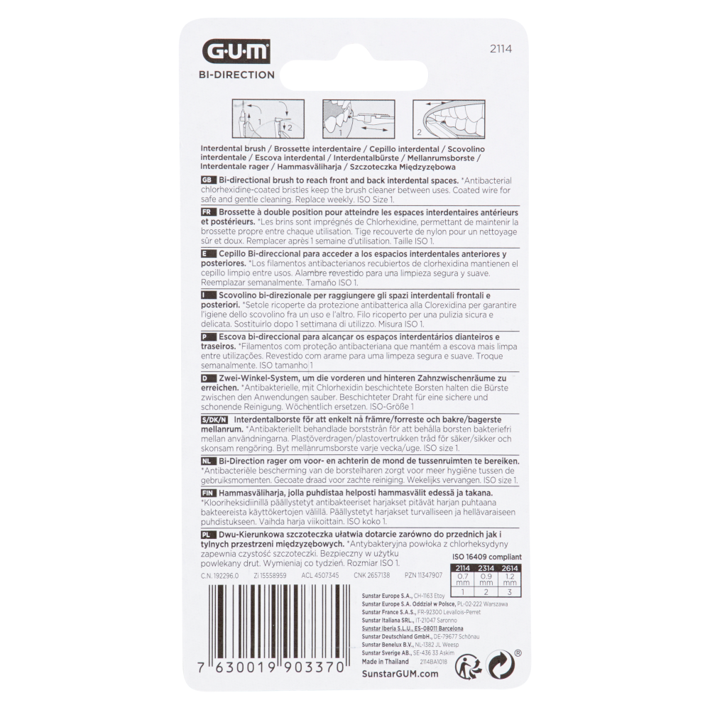 Gum Bi-Direction Scovolino mm 0.7 ISO Size1 6 pz