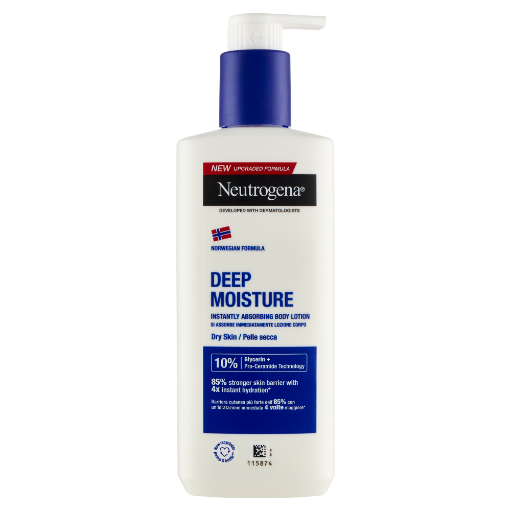 Neutrogena Deep Moisture Lozione Corpo Pelle secca 250 ml