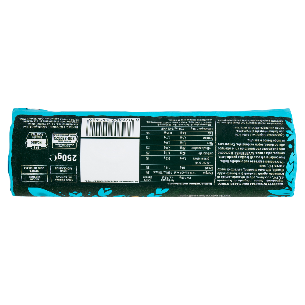 Gran Cereale Biscotti Gran Cereale Digestive Biscotti Malto d'Orzo Tubo 250g