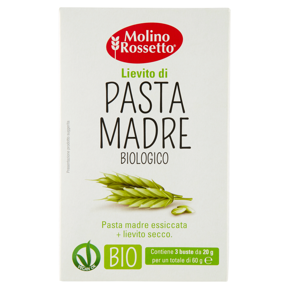 Molino Rossetto Lievito di Pasta Madre Biologico 3 x 20 g